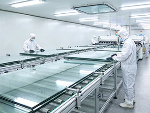 Laminated glass production