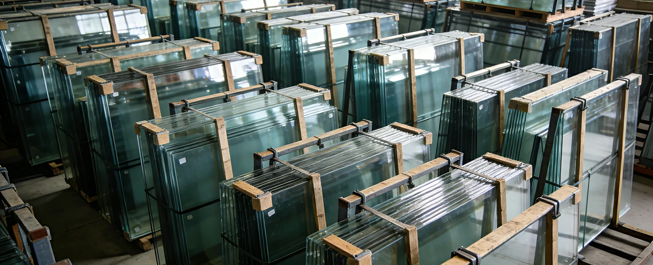 Float glass sheets in stock